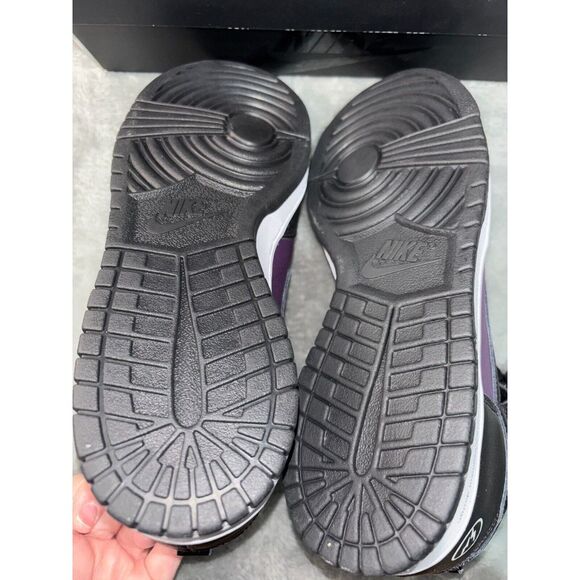 Nike Dunk High x Fragment Design DJ0382-600 Unisex M9/W10.5 Wine Black Sneakers - Picture 6 of 11